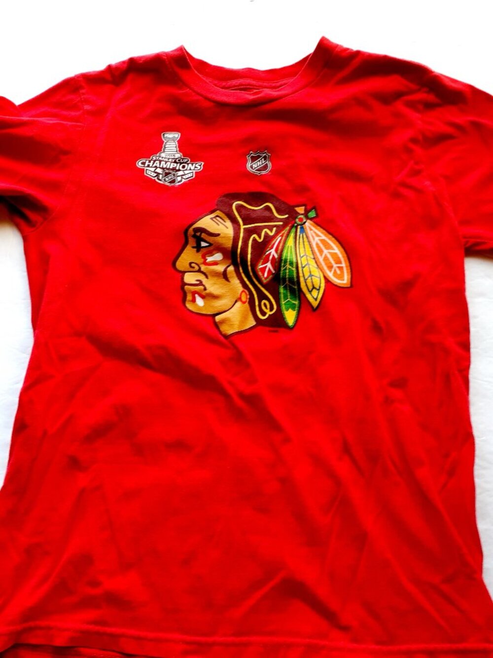 Reebok Kids Chicago Blackhawks T-Shirt Patrick Kane Youth Medium 10-12